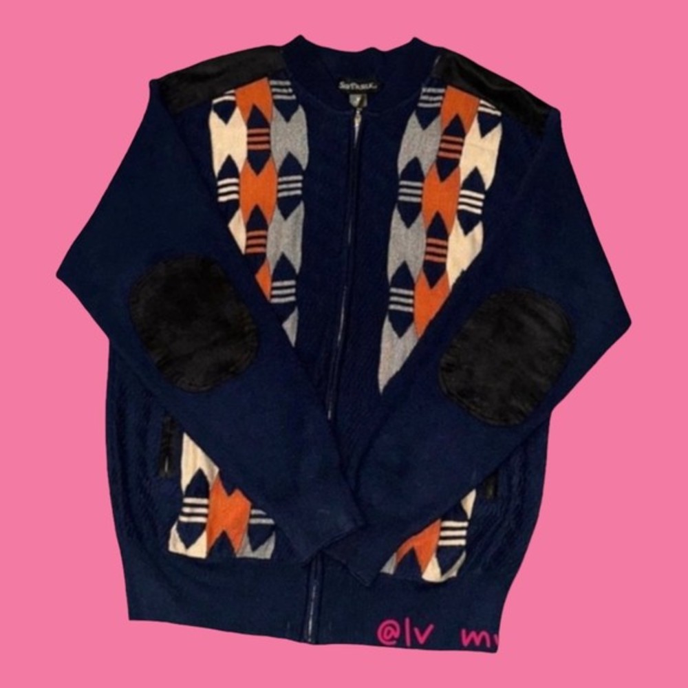 Vintage Silver Silk sweater